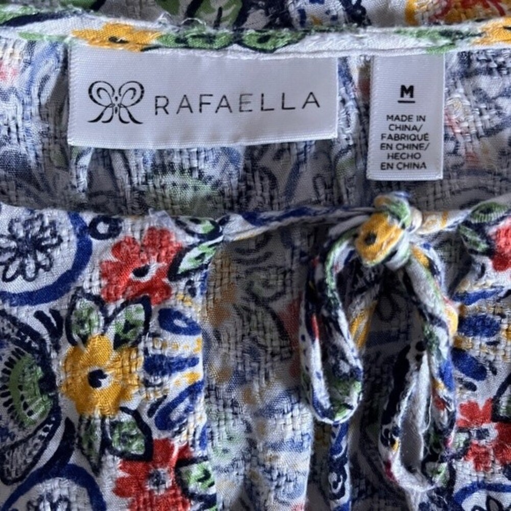 Colorful Rafaella Peasant Style Blouse - Picture 4 of 5